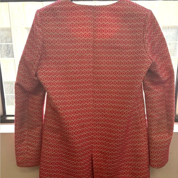 Scotch & Soda Pink Geometric Women's Blazer - Picture 3 of 4